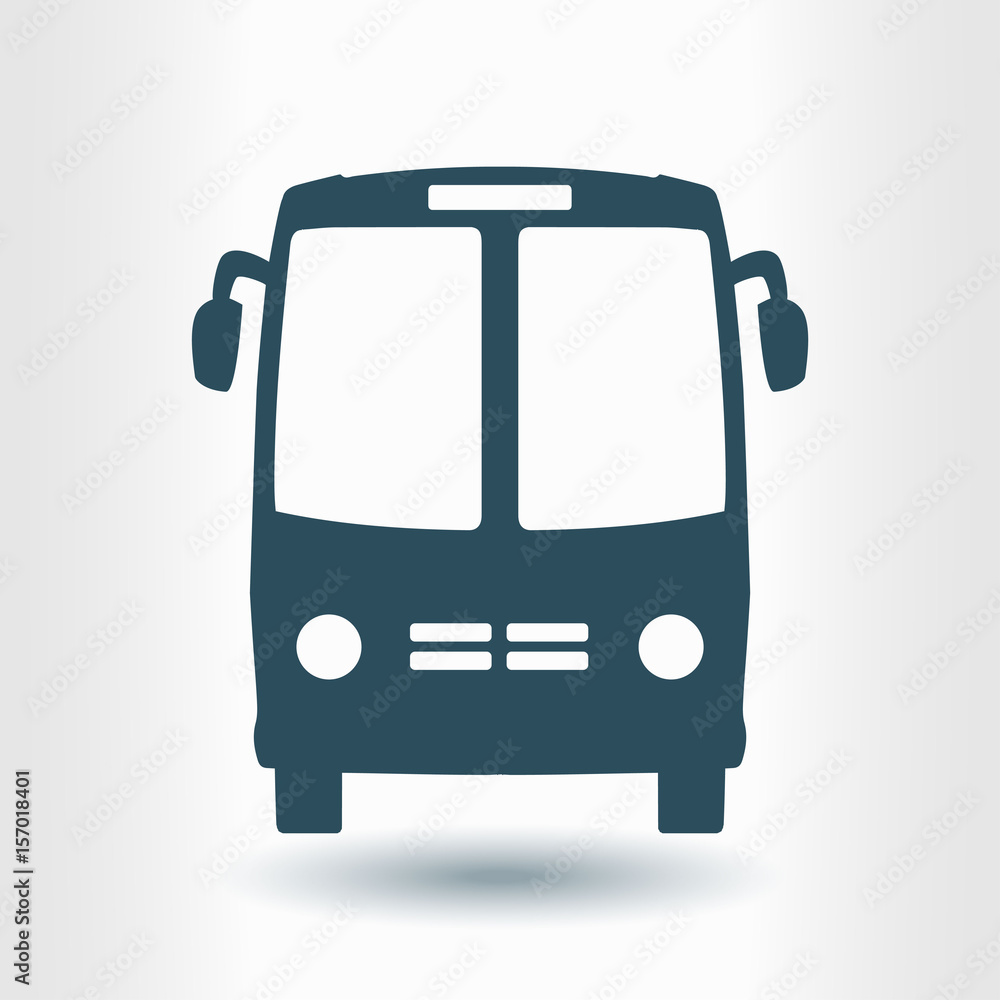 Bus icon. Schoolbus symbol. International tourist traffic. Comfortable vehicles. Bus icon. Schoolbus symbol. International tourist traffic. Comfortable vehicles.