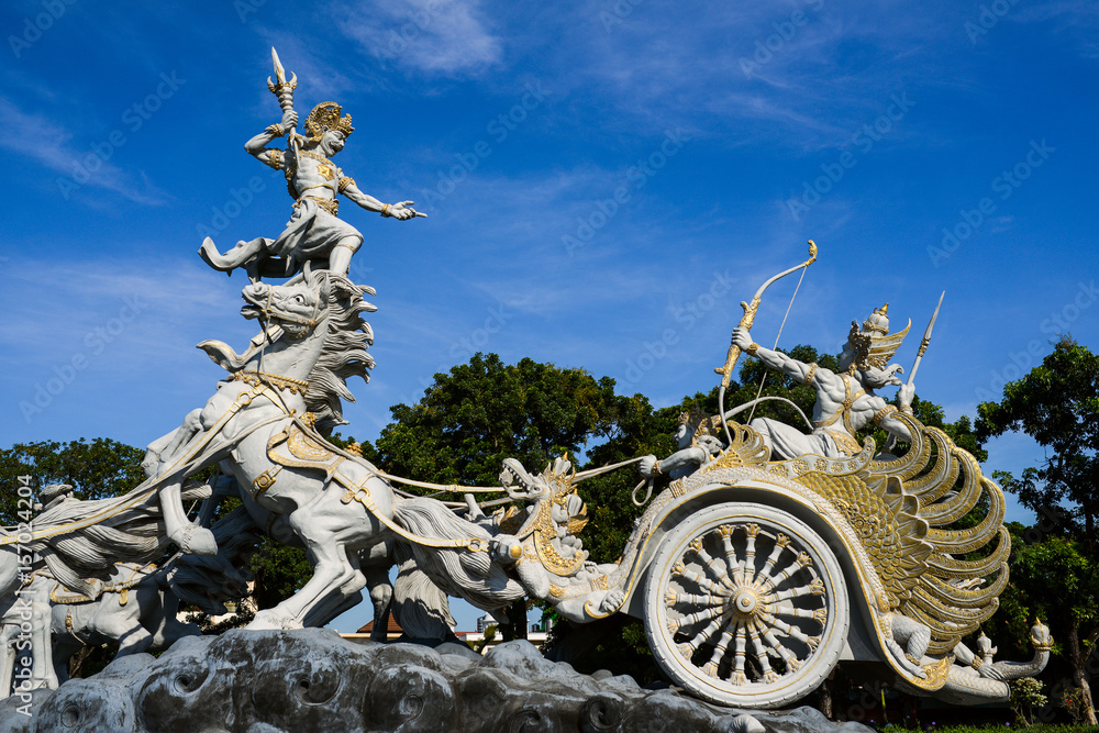 Patung Satria Gatotkaca statue of Bali Stock Photo | Adobe Stock