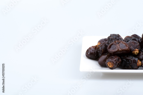 Isolated dates in a plate 