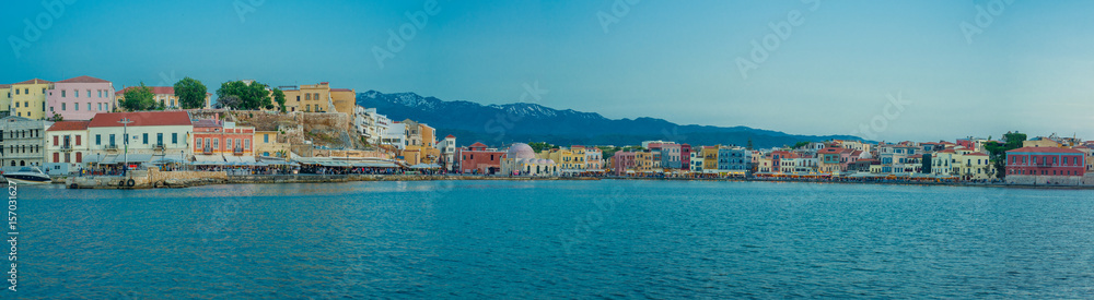 Greece, Crete, Chania landscape sunset light