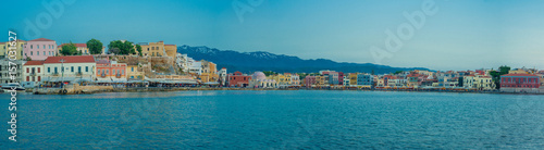 Obraz na płótnie Greece, Crete, Chania landscape sunset light w salonie