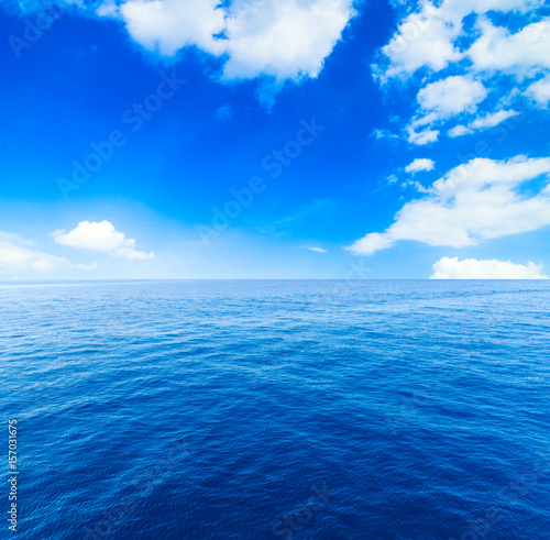  sky and blue ocean