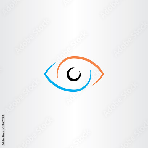 eye vector logo sign symbol