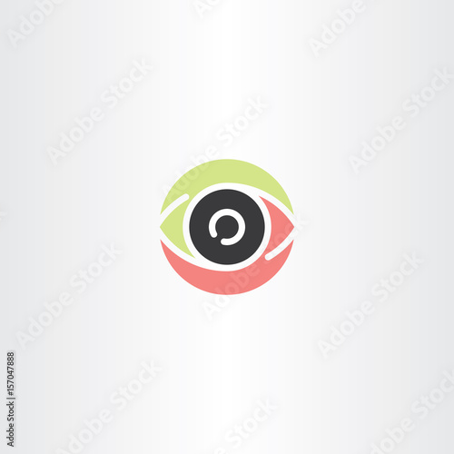 human eye logo sign vector icon element