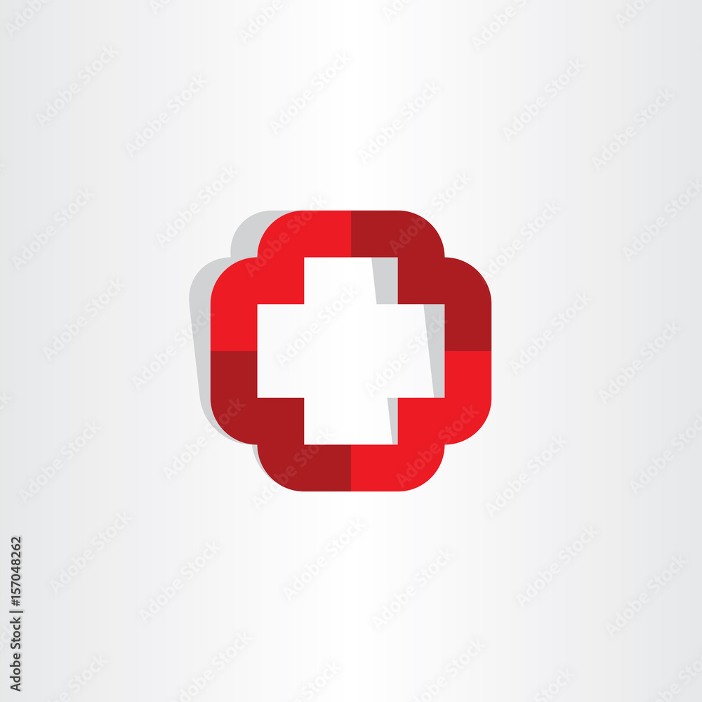 Fototapeta premium medical cross symbol icon logo vector element