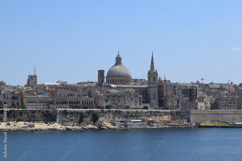 View of Valletta from Sliema waterfront, Malta