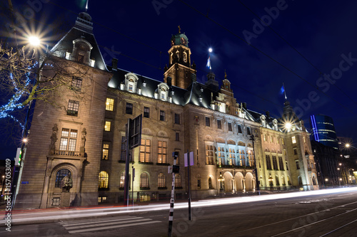 Courtyard of town hall in Rotterdam, the Netherlands © Dziurek