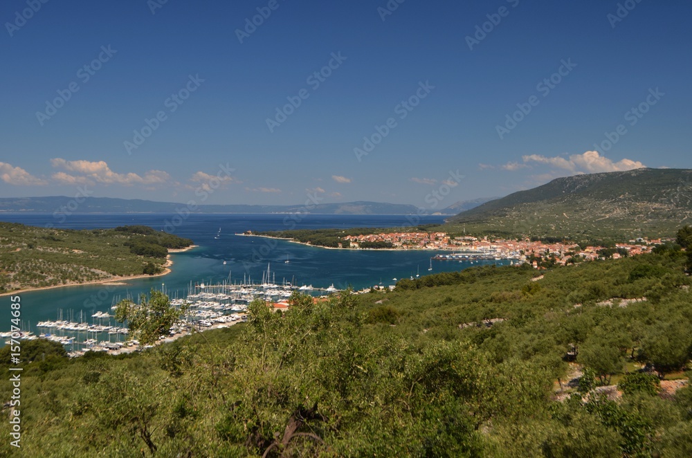 Blick auf die Stadt Cres