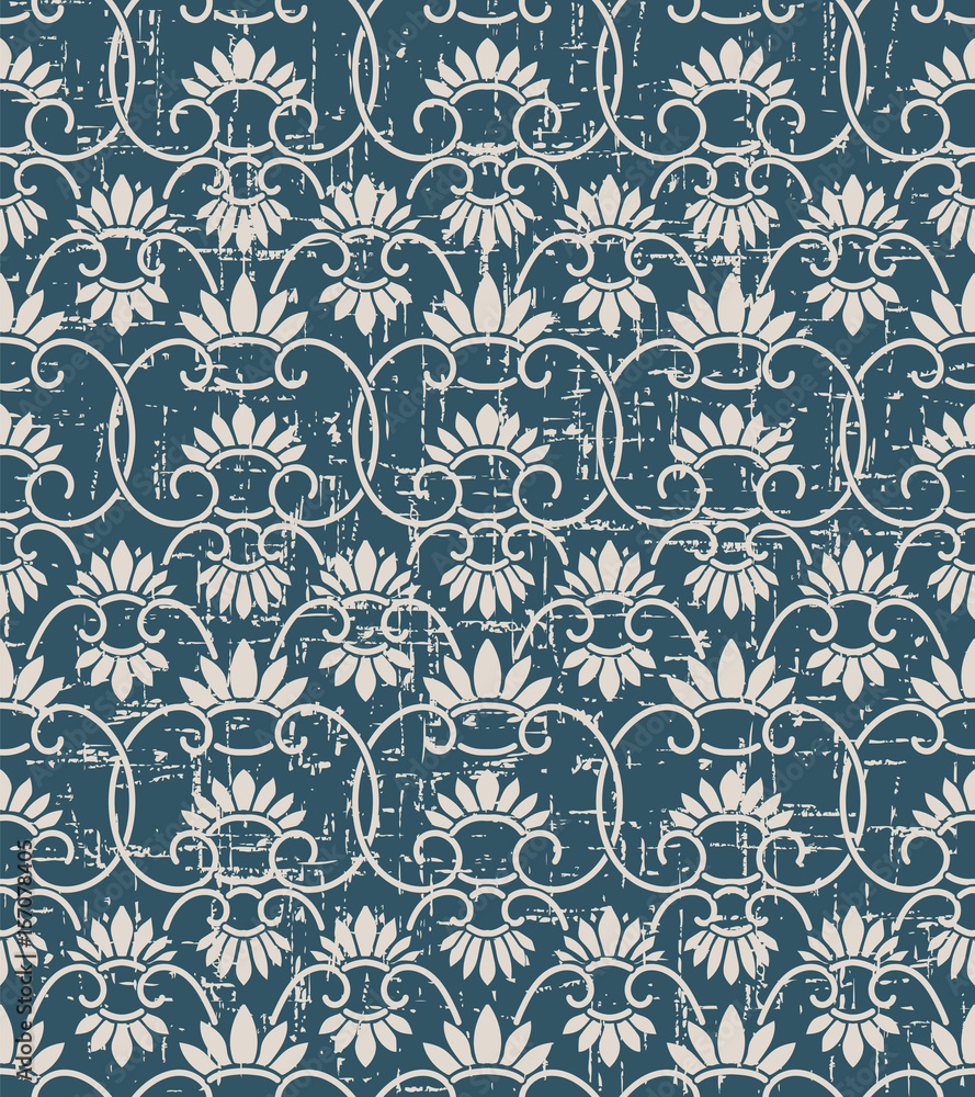 Antique Seamless retro worn out background retro China spiral curve cross vine cross flower Antique Seamless retro worn out background retro China spiral curve cross vine cross flower