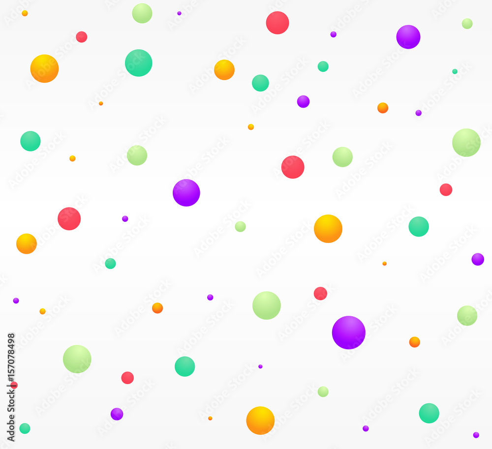 VECTOR eps 10. SEAMLESS texture! Cute background with rounds.