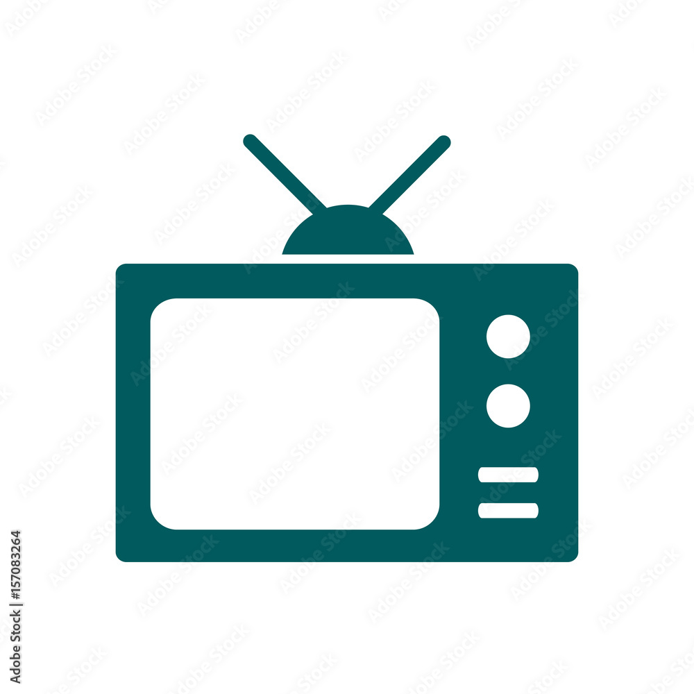 Tv icon. Flat design style. Icon of mass media. Tv icon. Flat design style. Icon of mass media.