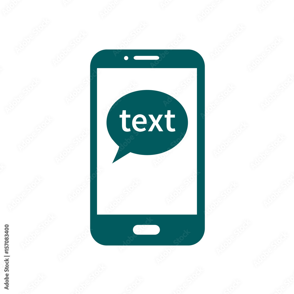 Mobile chatting icon.Mobile Phone Representing Web Chatting And Dialog. Mobile chatting icon.Mobile Phone Representing Web Chatting And Dialog.