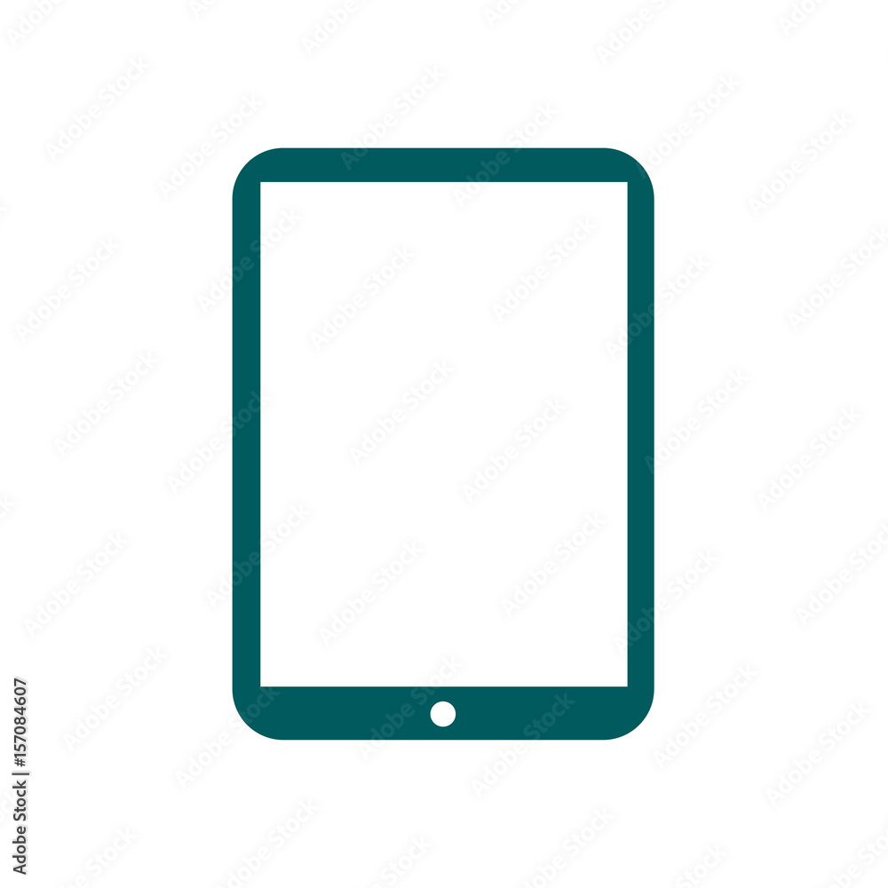 Modern digital tablet PC icon. Flat design icon. Modern digital tablet PC icon. Flat design icon.