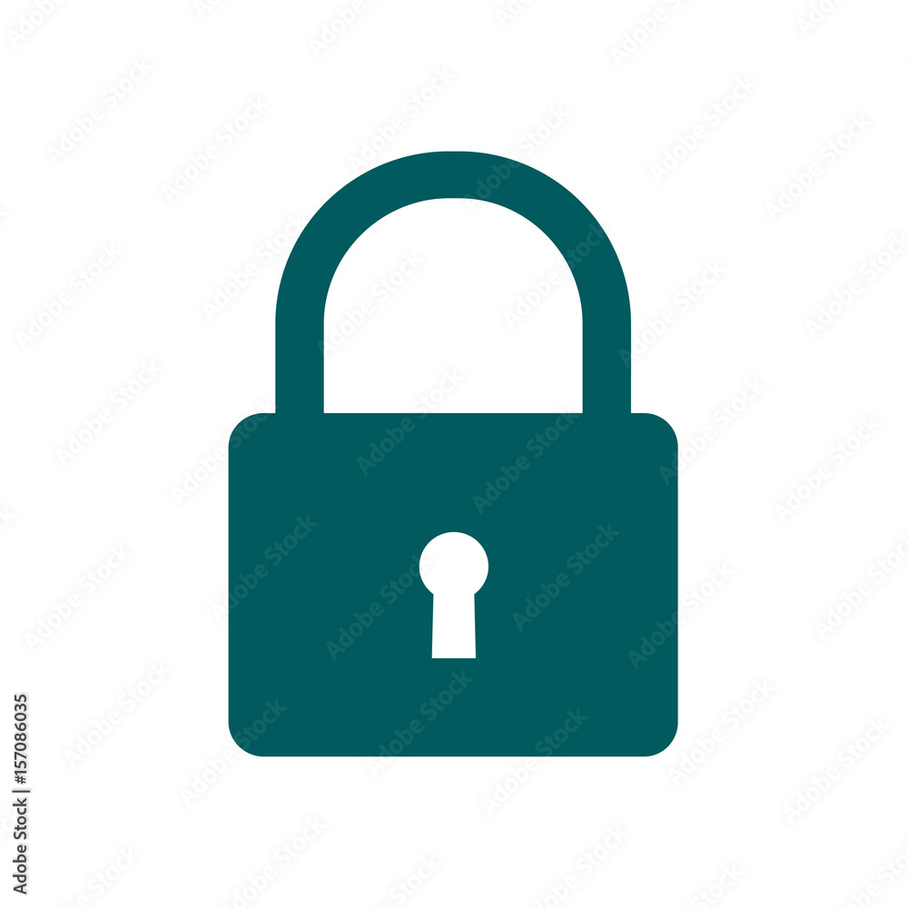 Lock icon. User login or authenticate icon. Flat design style. Lock icon. User login or authenticate icon. Flat design style.