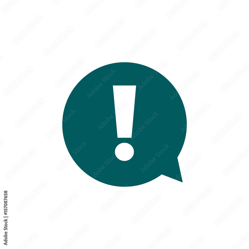 Exclamation mark. Hazard warning symbol. Flat design style. Vector. Exclamation mark. Hazard warning symbol. Flat design style. Vector.