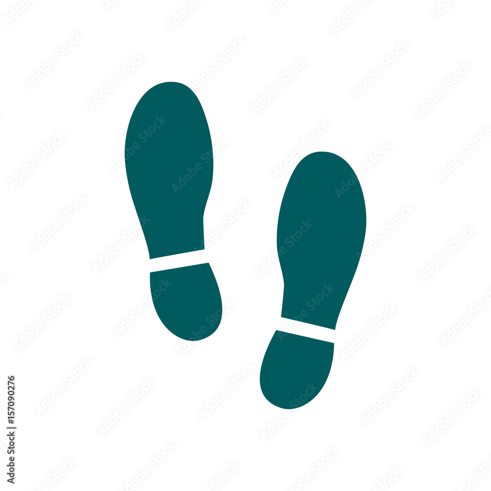 Black Imprint soles shoes icon. Flat design style. Black Imprint soles shoes icon. Flat design style.