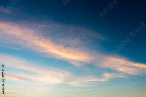Beautiful sunset sky. Sky Background. © freedom_naruk