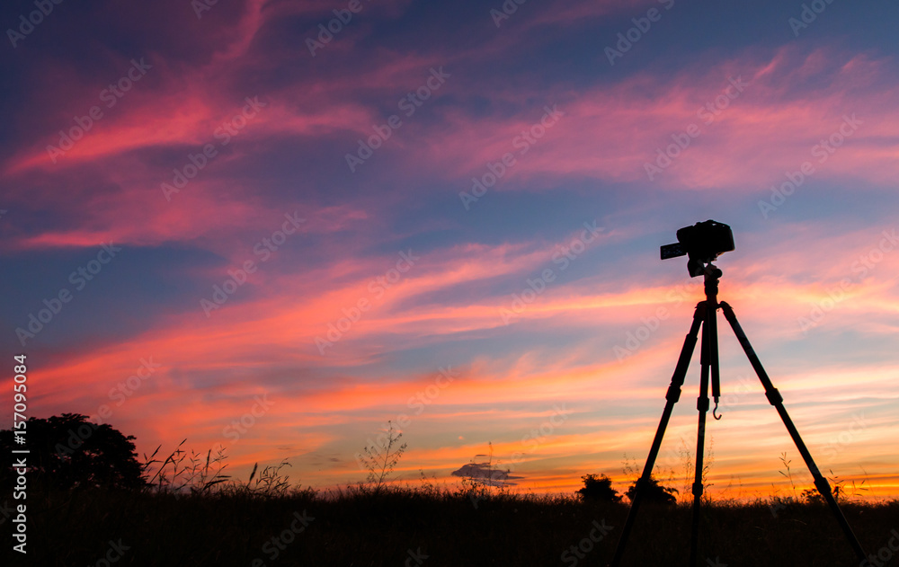 colorful dramatic sky with cloud at sunset colorful dramatic sky with cloud at sunset