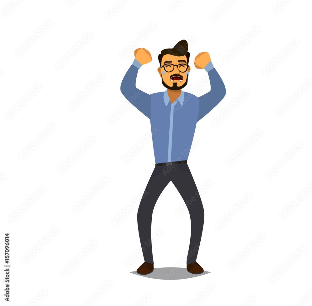 Business man characters. Business mans in casual clothes. Emotions and expressions Business man characters. Business mans in casual clothes. Emotions and expressions