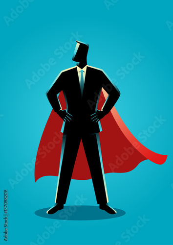 Businessman as a superhero