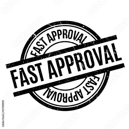 Fast Approval rubber stamp. Grunge design with dust scratches. Effects can be easily removed for a clean, crisp look. Color is easily changed.
