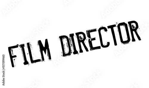 Film Director rubber stamp. Grunge design with dust scratches. Effects can be easily removed for a clean, crisp look. Color is easily changed. photo