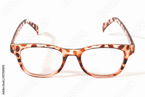 glasses in front elevation with white background