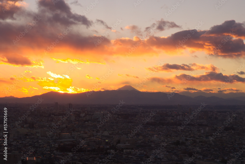 Obraz premium sunset view