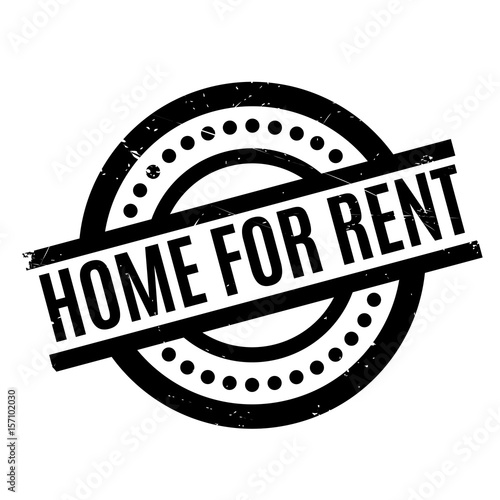 Home For Rent rubber stamp. Grunge design with dust scratches. Effects can be easily removed for a clean, crisp look. Color is easily changed.