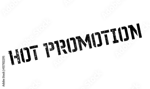 Hot Promotion rubber stamp. Grunge design with dust scratches. Effects can be easily removed for a clean, crisp look. Color is easily changed.