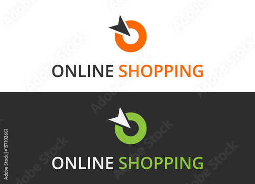 Online shopping and e-commerce logo