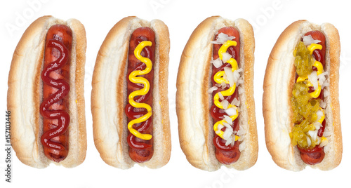 Collection of hotdogs photo