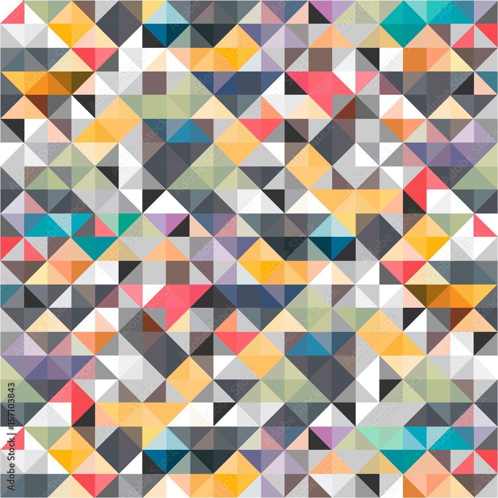 Colorful Mosaic Geometric Abstract Background.