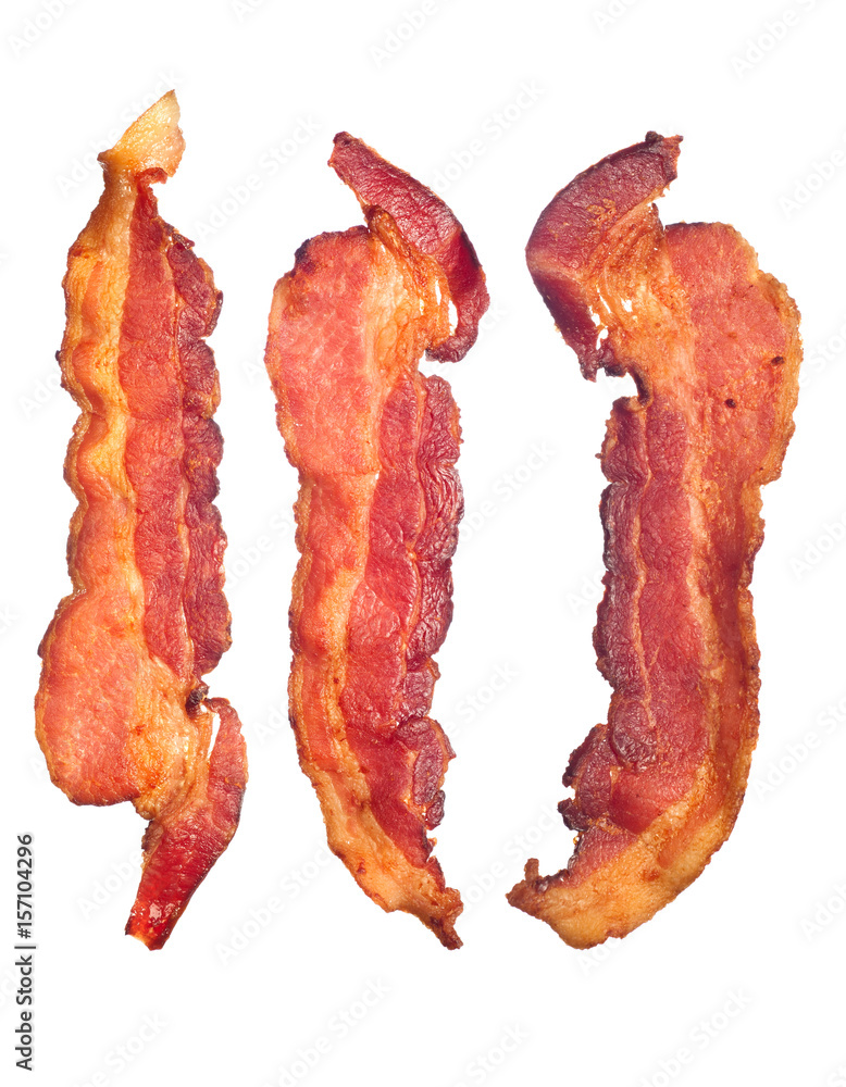 Cooked bacon strips Stock Photo Adobe Stock