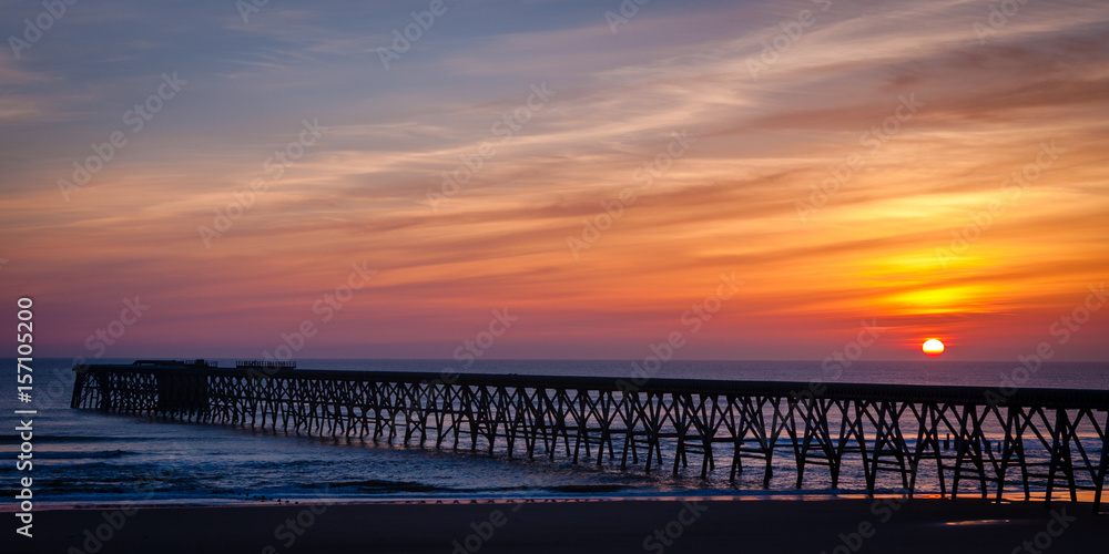 Fototapeta premium Sunrise with colourful sky