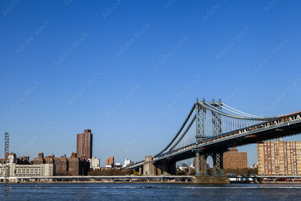 Williamsburg Bridge and Manhattan Skyline