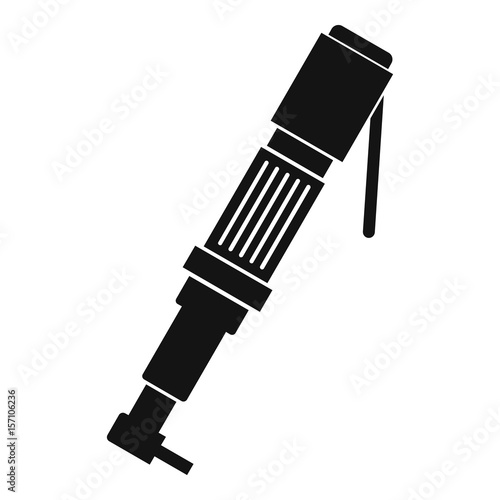 Pneumatic screwdriver icon simple