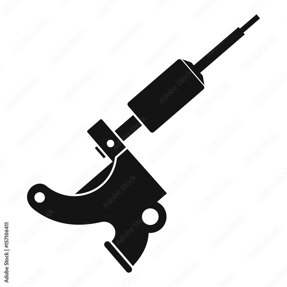 Coil tattoo machine icon simple Coil tattoo machine icon simple