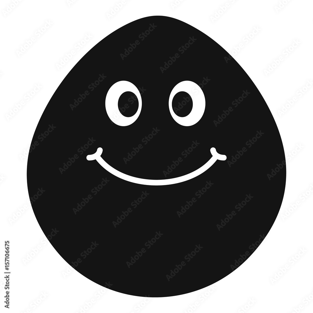 Smiling lime icon simple Smiling lime icon simple