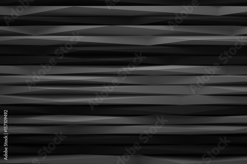 abstract rought dark black blackground 3d render