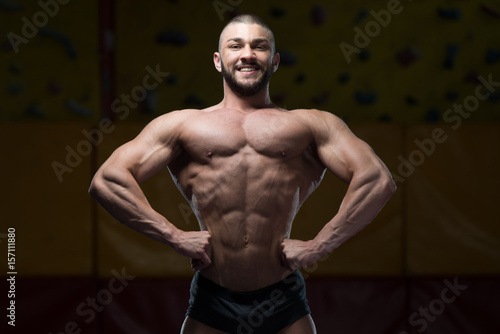Male Body Builder Showing His Body