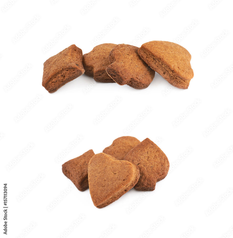 Pile of cookies isolated Pile of cookies isolated