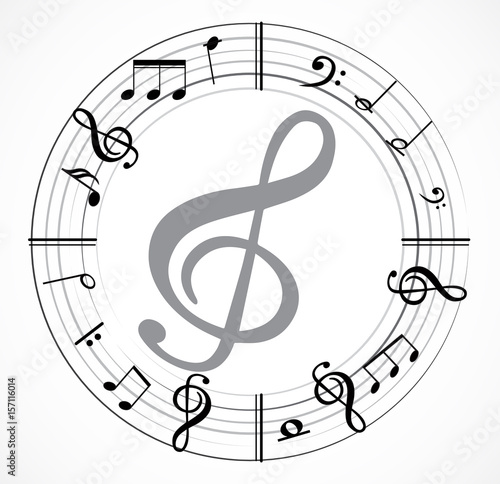 Music note backgroud
