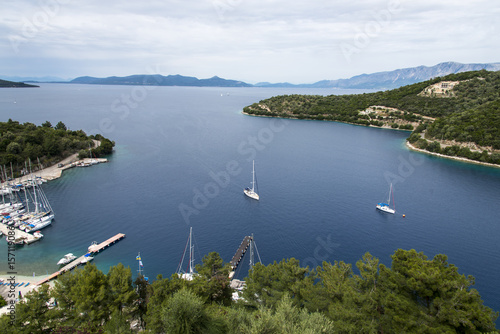 Spartochori port, Meganisi, Greece photo