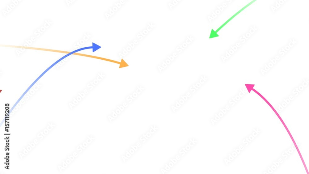 Arrows on white background animated and pointing at center of screen Motion graphics showing direction and attention. Arrows on white background animated and pointing at center of screen Motion graphics showing direction and attention.