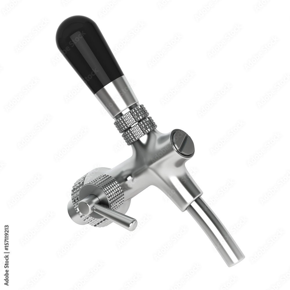 Bar Beer Tap Faucet closeup. 3d Rendering Bar Beer Tap Faucet closeup. 3d Rendering