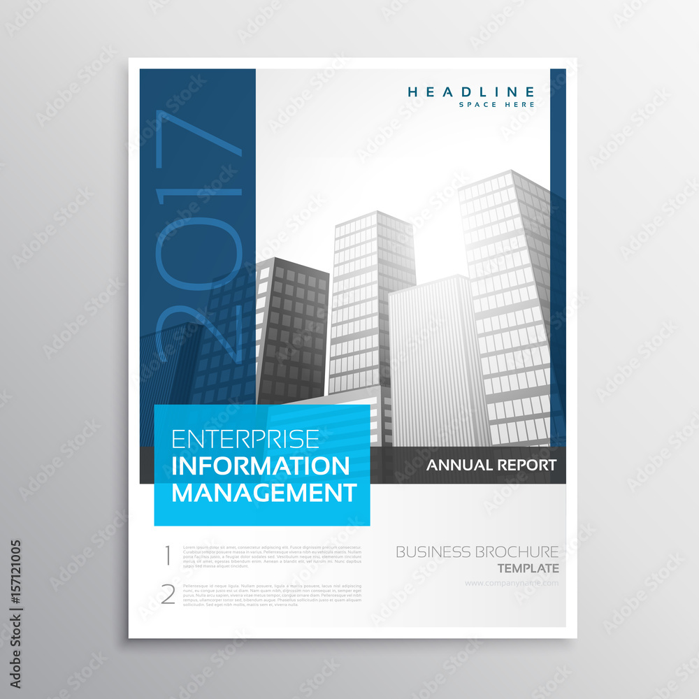 company business brochure presentation template in modern clean style