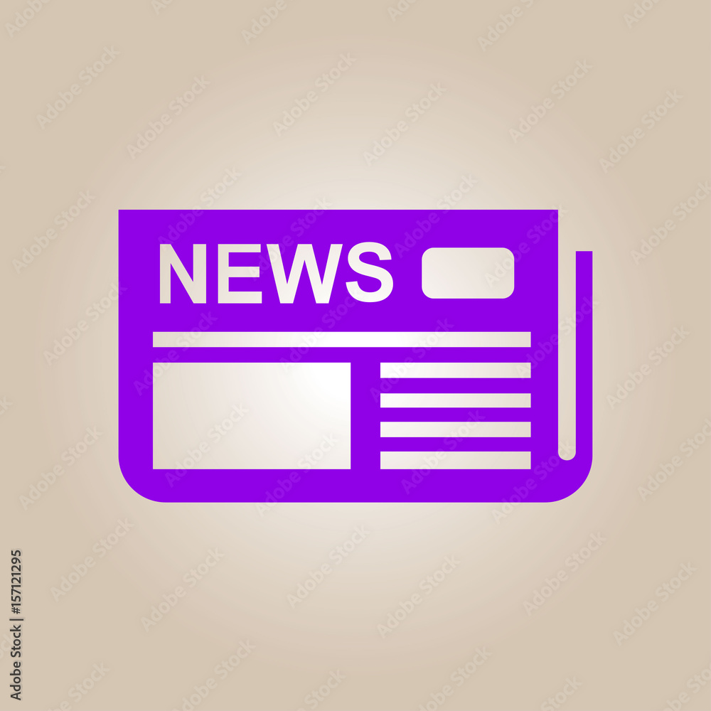 Flat design. Overview of news media, the first news page. Flat design. Overview of news media, the first news page.