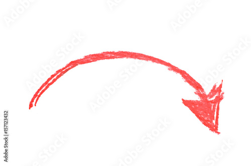 Hand drawn arrow symbol iso...