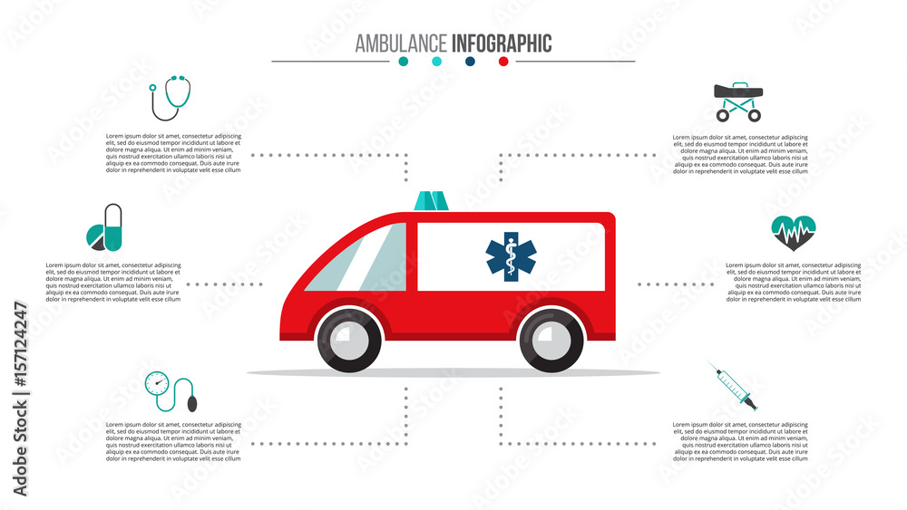 Vector medical and healthcare infographic. Vector medical and healthcare infographic.